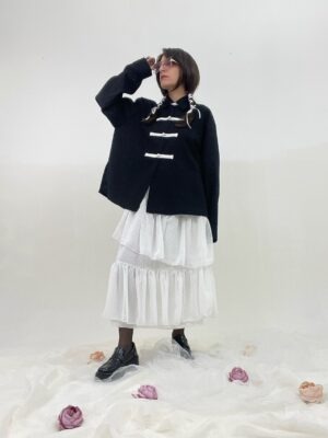 Blusa KARASU Bicolor「からす」