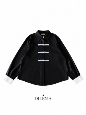 Blusa KARASU Bicolor「からす」